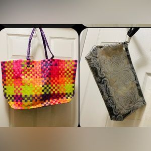 Avon 2pcs Summer Beauty Bag & Cosmetic Bag - #beach #swimming #nightbag - New